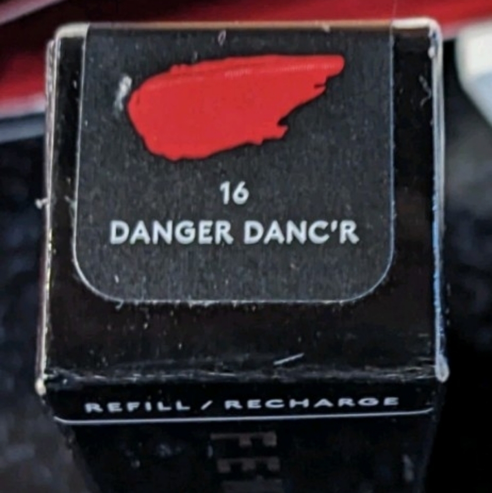 Fenty Fill Semi-Matte Lipstick 16 Danger Danc'r, Black Refill Case & Lip Mask